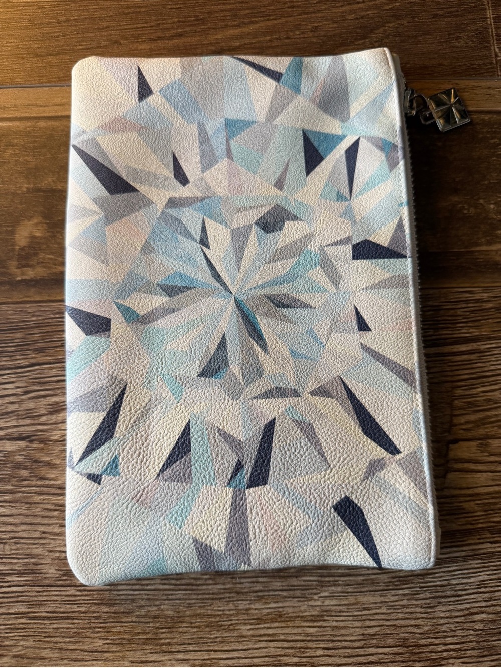 Erin Condren Geometric Planny Pack Pouch - Light Blue, Navy & White